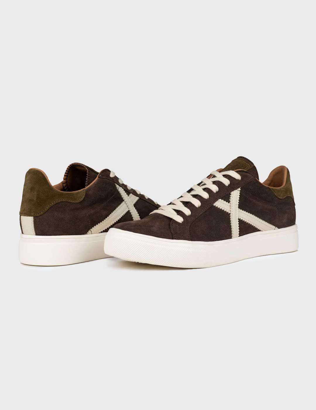 Munich Rete 100 zapatilla marrón para hombre