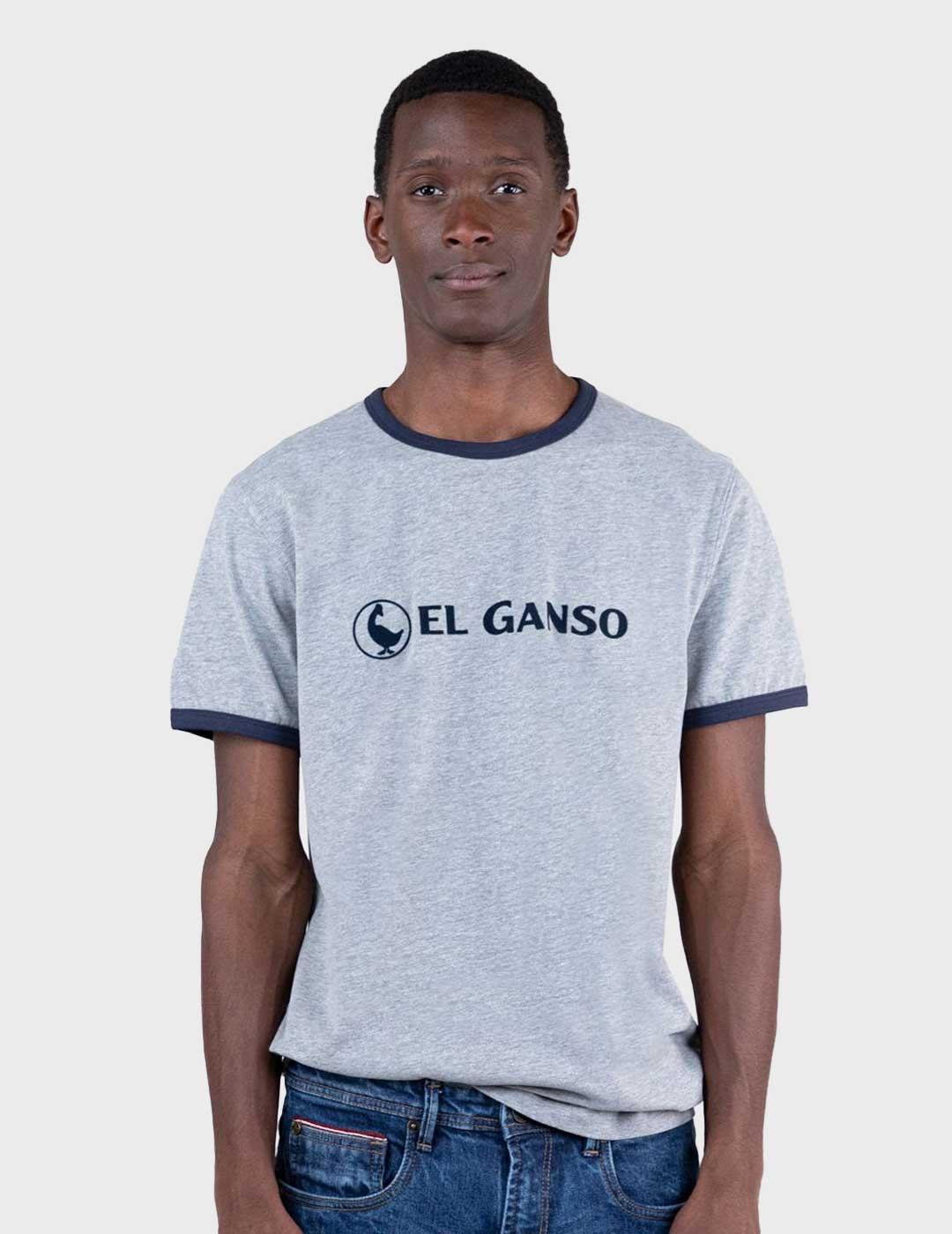 El ganso camiseta gris para hombre