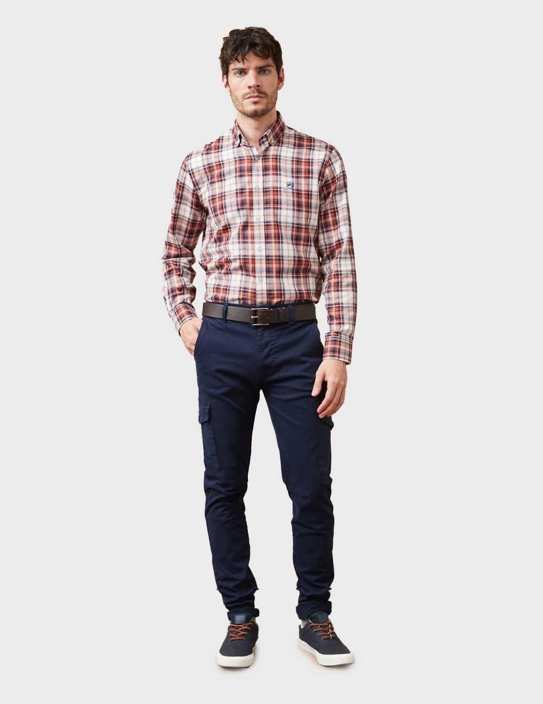 Altonadock pantalón chino azul para hombre