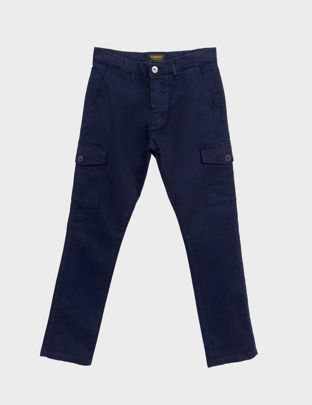 Altonadock pantalón chino azul para hombre