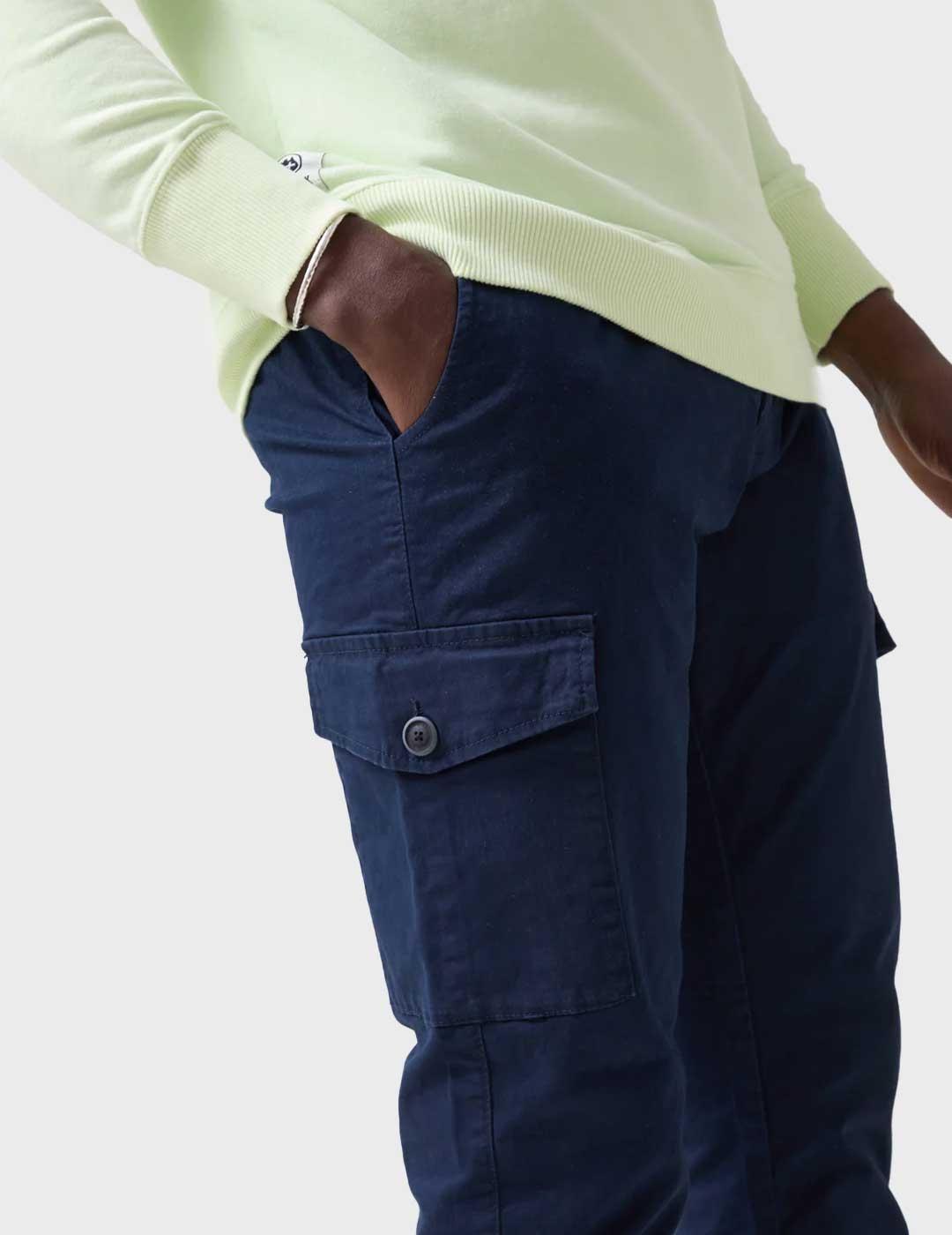Altonadock pantalón chino azul para hombre
