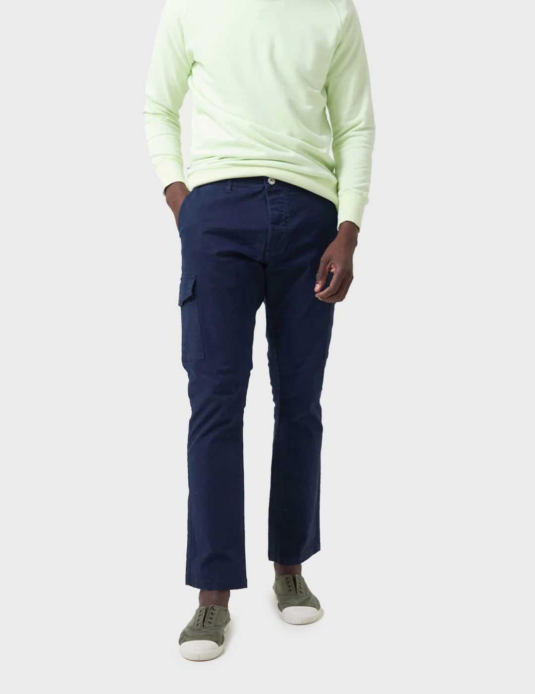 Altonadock pantalón chino azul para hombre