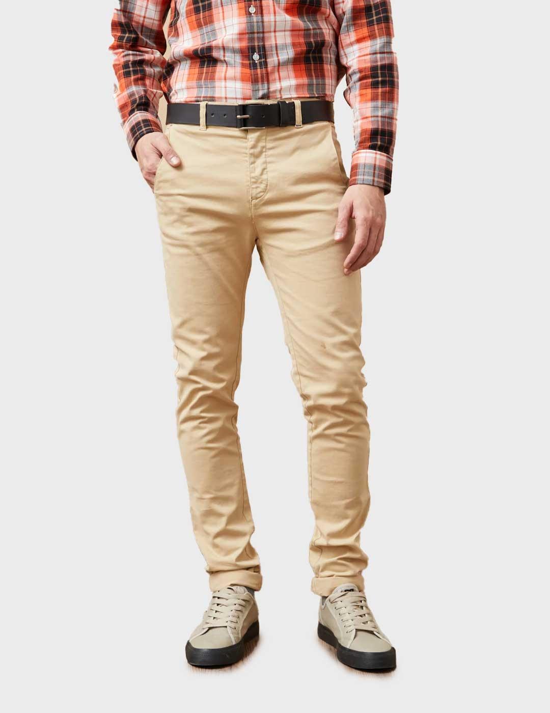 Altonadock pantalón chino beige para hombre