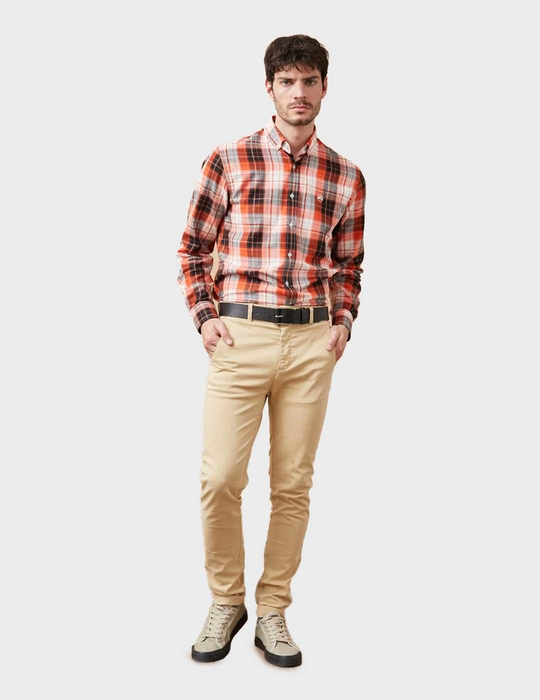 Altonadock pantalón chino beige para hombre