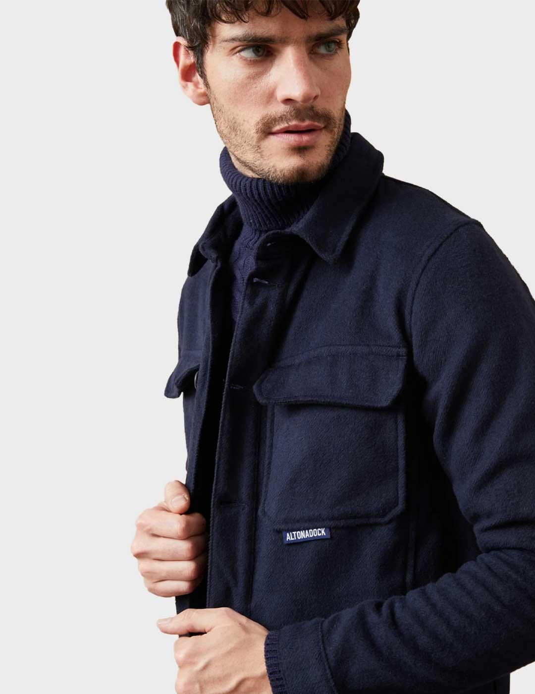 Altonadock sobrecamisa azul para hombre