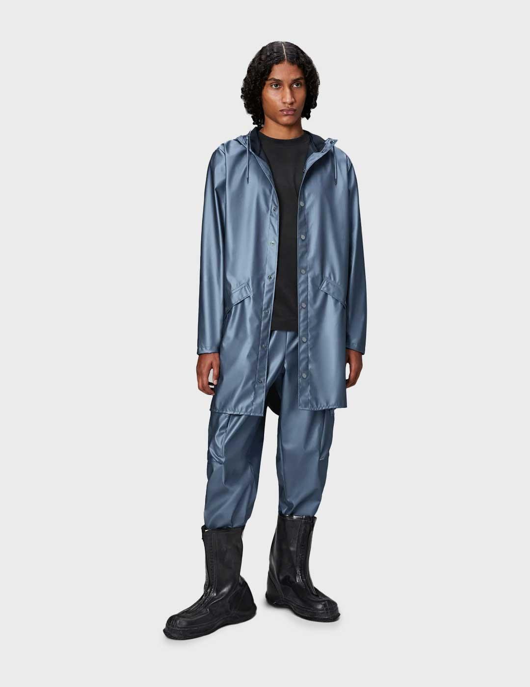 Rains Long W3 chaqueta azul para hombre y mujer
