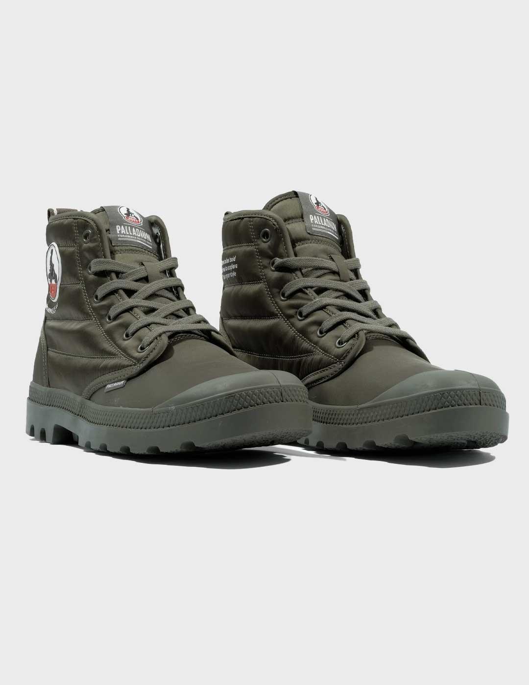 Palladium Pampa Hi Dare Rhona botas verdes para hombre