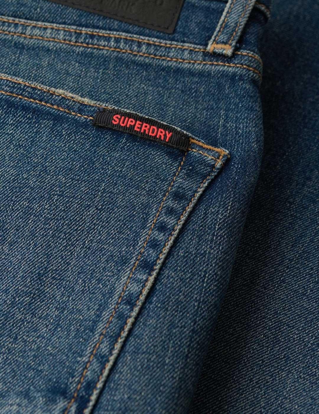 Superdry Vintage Skinny pantalón azul para hombre