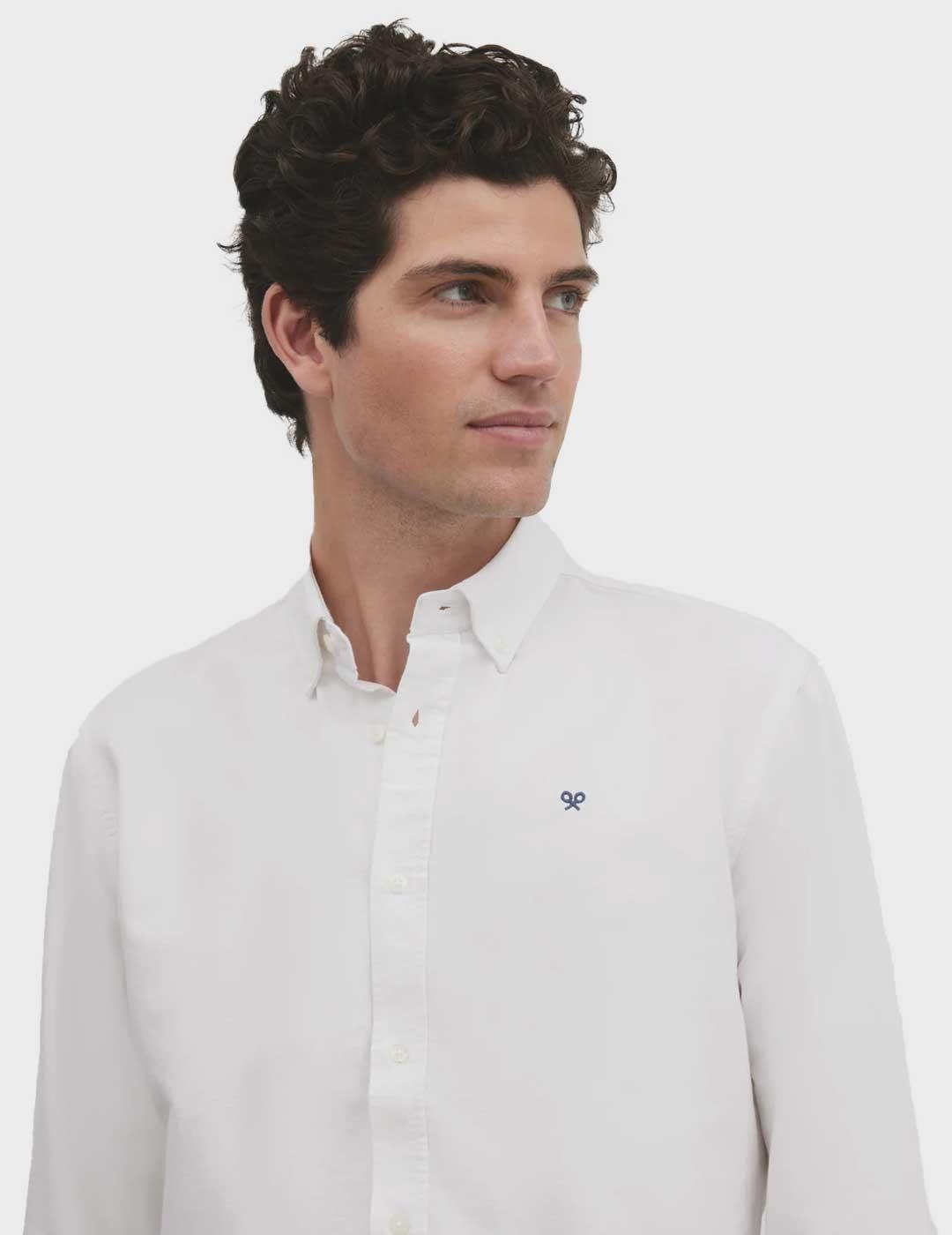 Silbon Sport Oxford camisa blanca para hombre