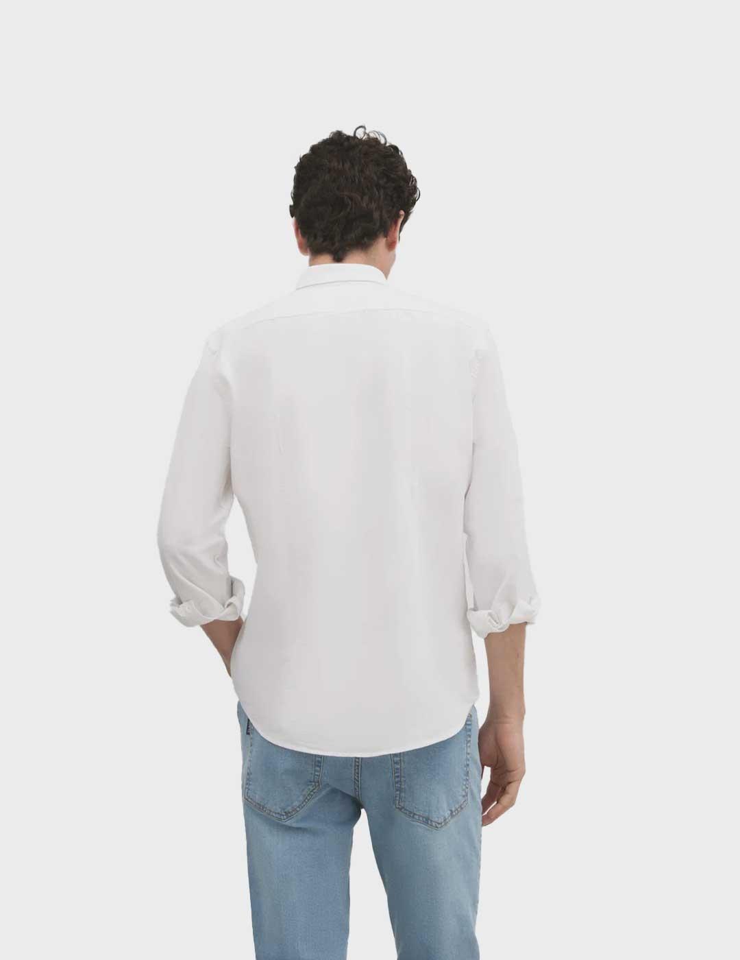 Silbon Sport Oxford camisa blanca para hombre