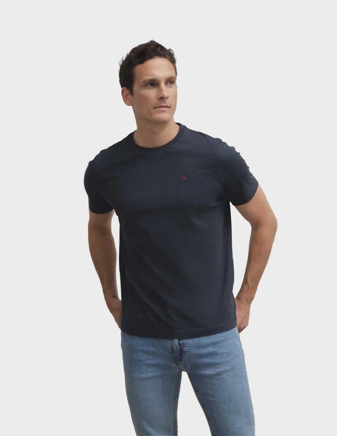 Silbon Minilogo camiseta azul marino para hombre