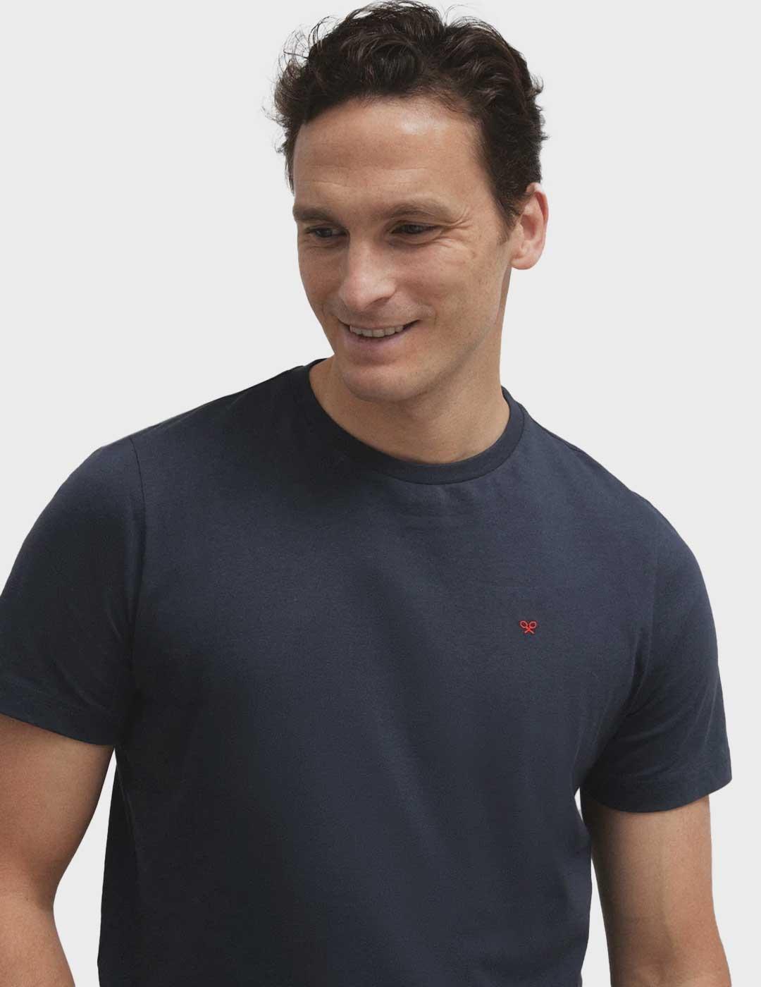 Silbon Minilogo camiseta azul marino para hombre