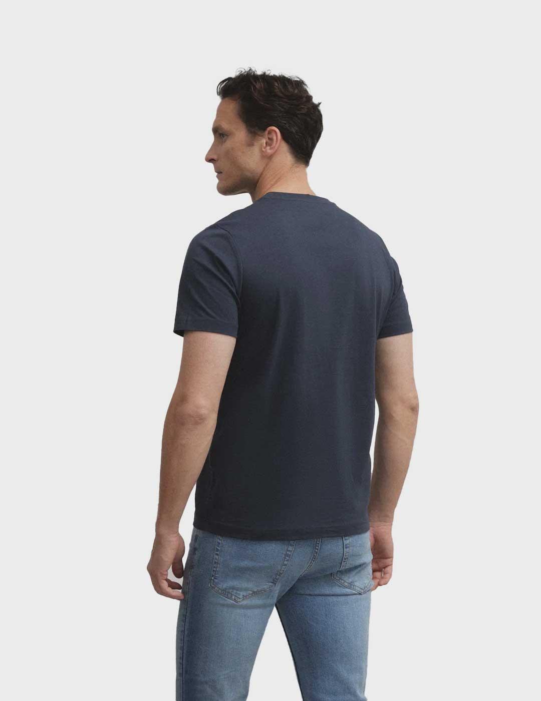 Silbon Minilogo camiseta azul marino para hombre