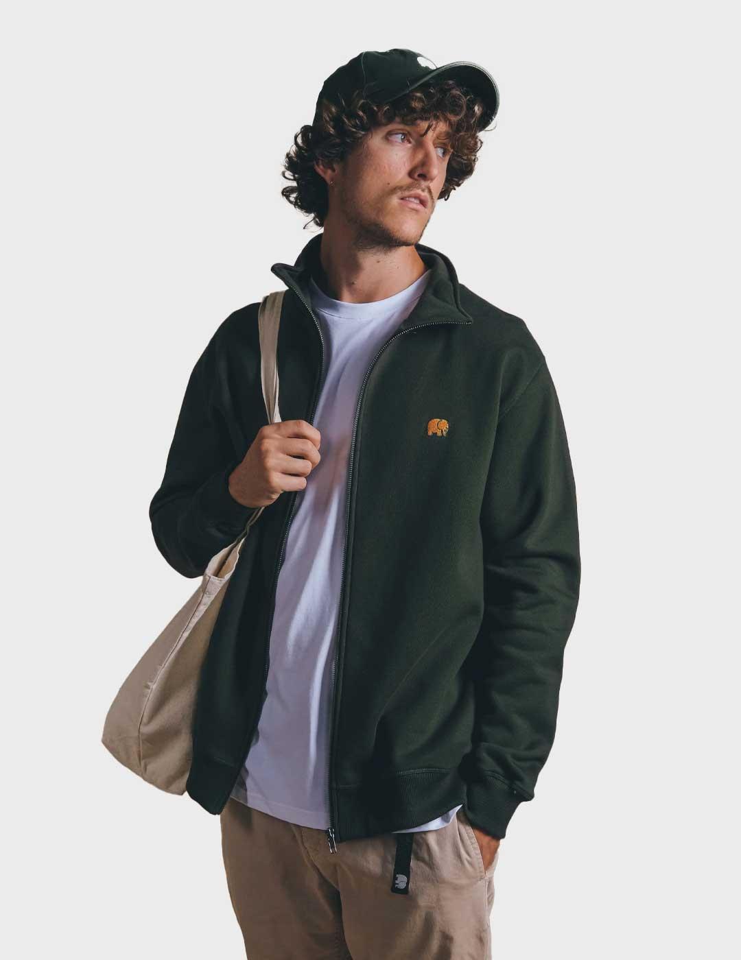 Trendsplant Organic Essential chaqueta verde para hombre