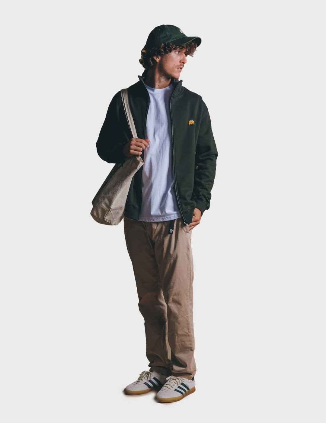 Trendsplant Organic Essential chaqueta verde para hombre