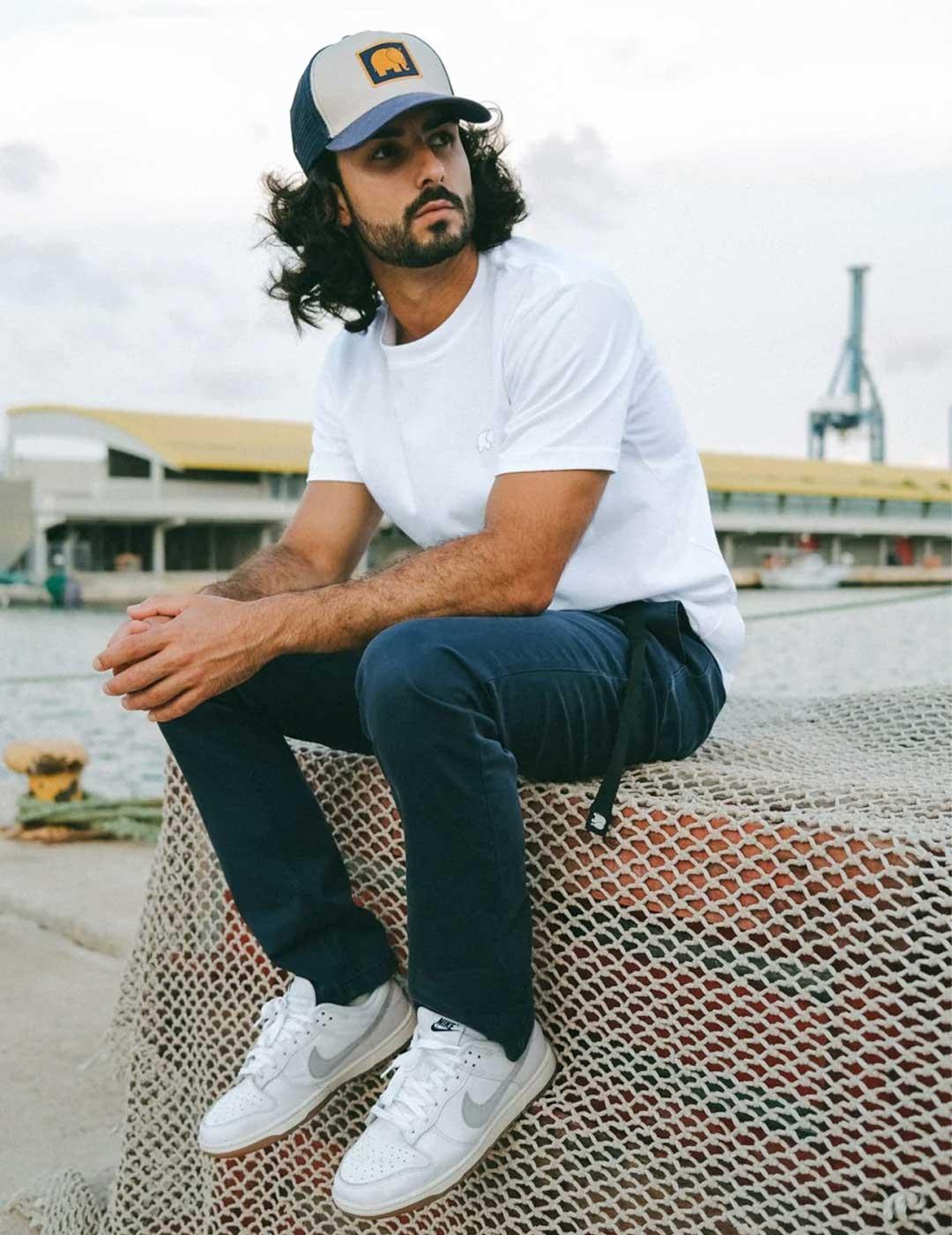 Trendsplant Ecodye Climber pantalón azul marino para hombre