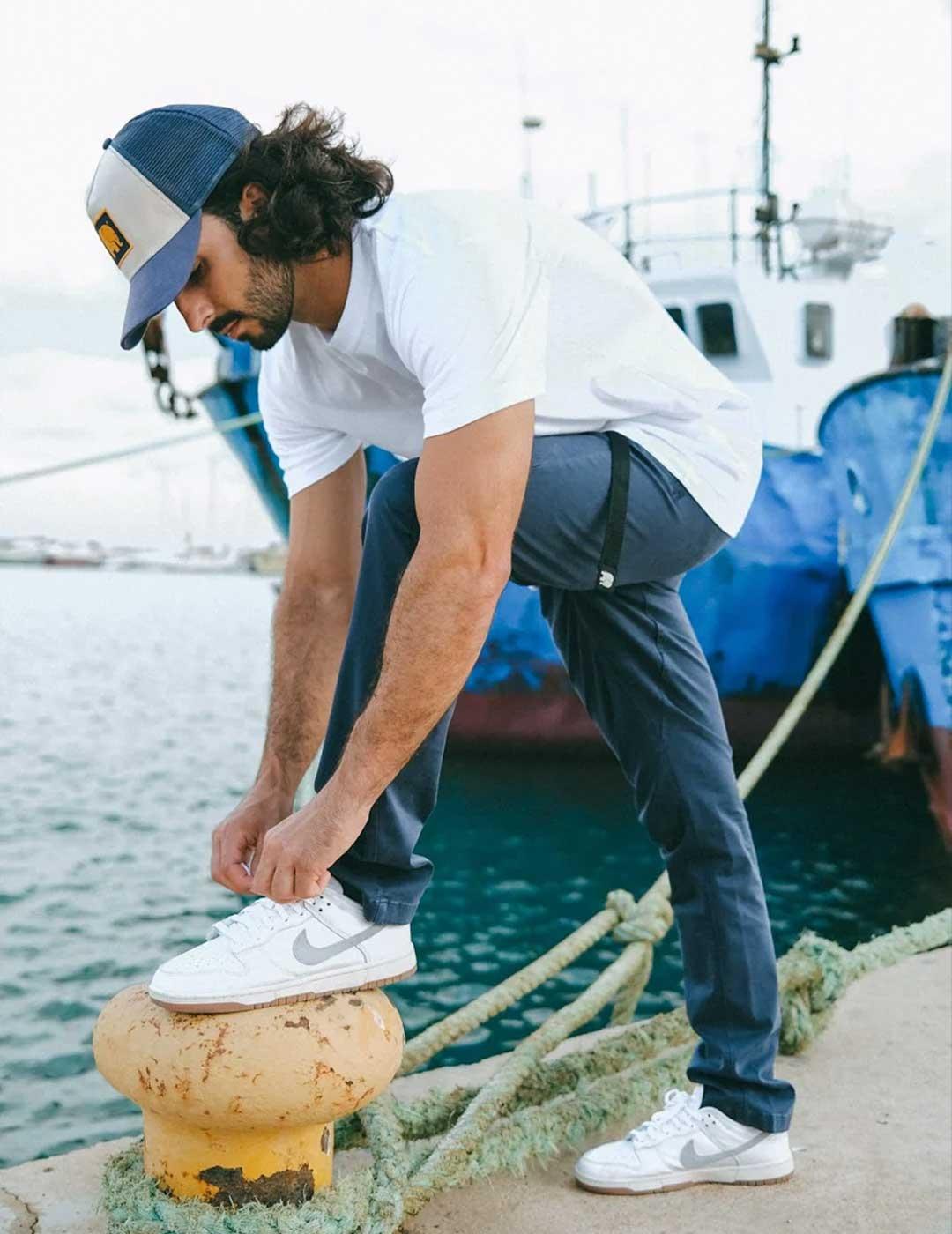 Trendsplant Ecodye Climber pantalón azul marino para hombre