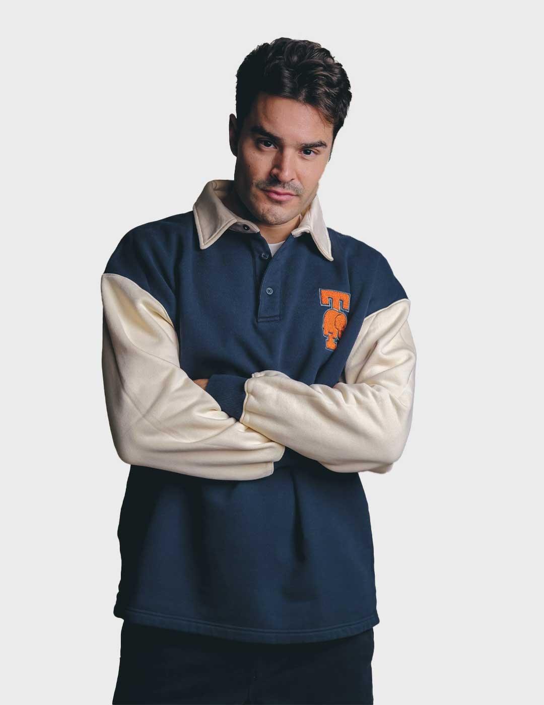 Trendsplant Pi College polo azul marino para hombre