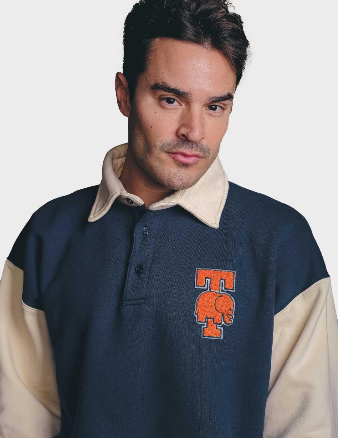 Trendsplant Pi College polo azul marino para hombre