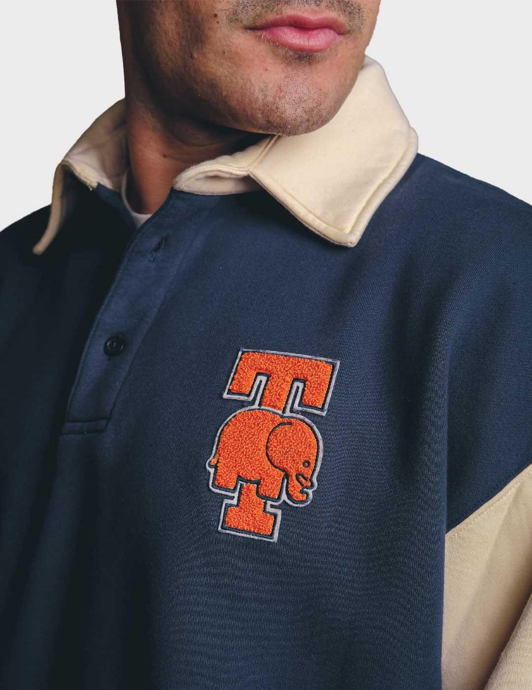 Trendsplant Pi College polo azul marino para hombre