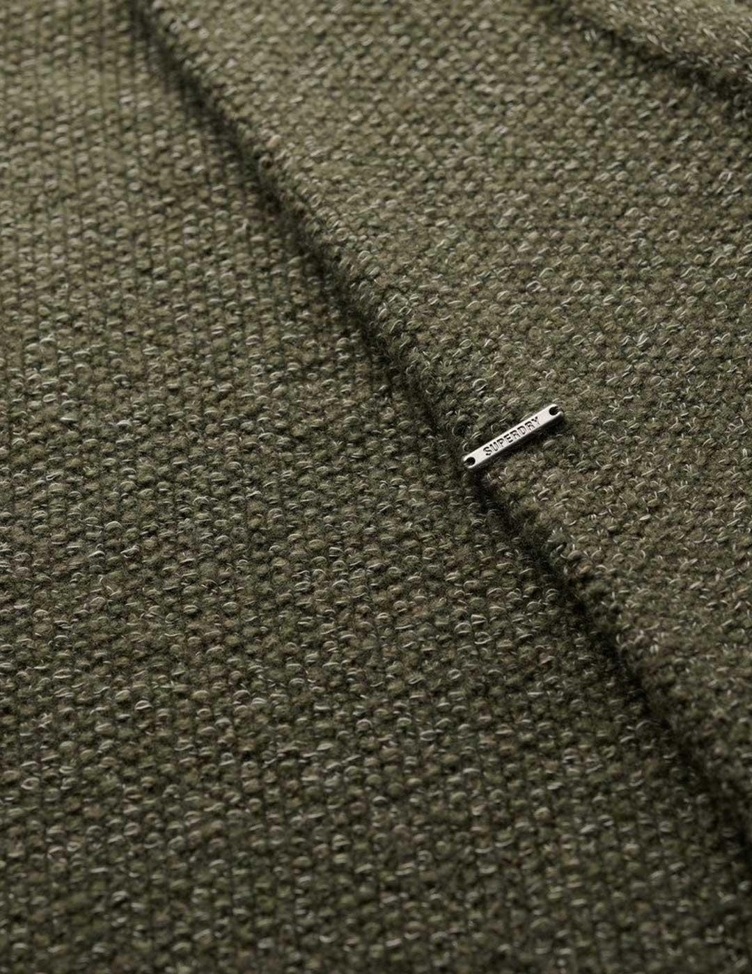Superdry Chunky Raglan jersey verde para hombre
