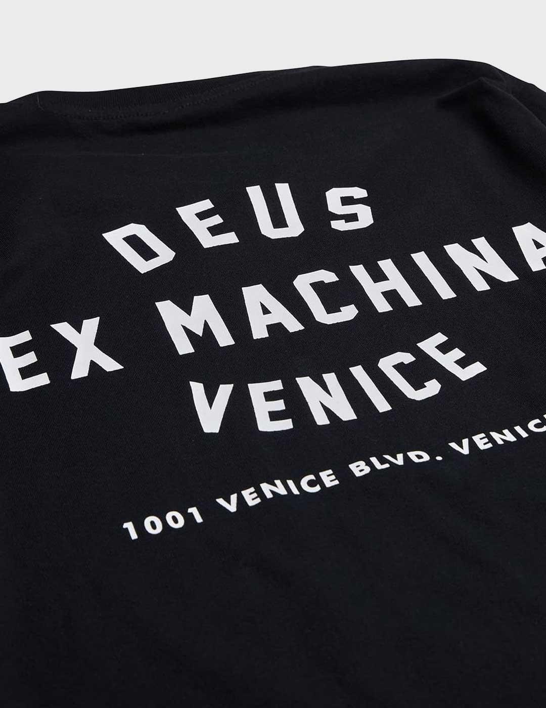 Deus Venice Ls camiseta negra para hombre