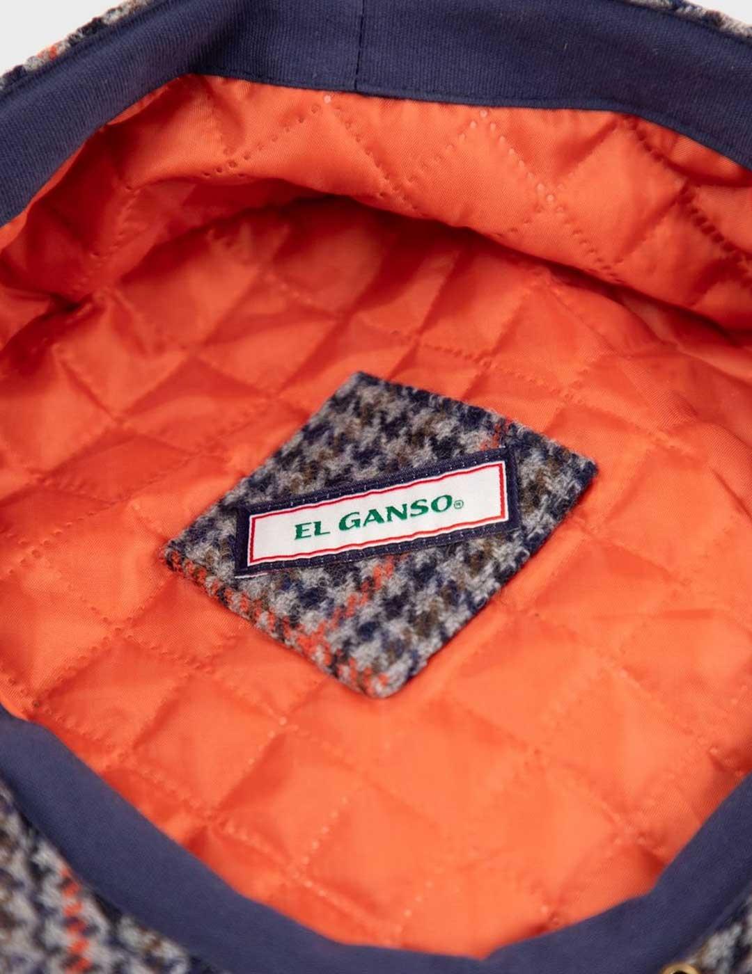 El Ganso Plato gorra azul de lana para hombre