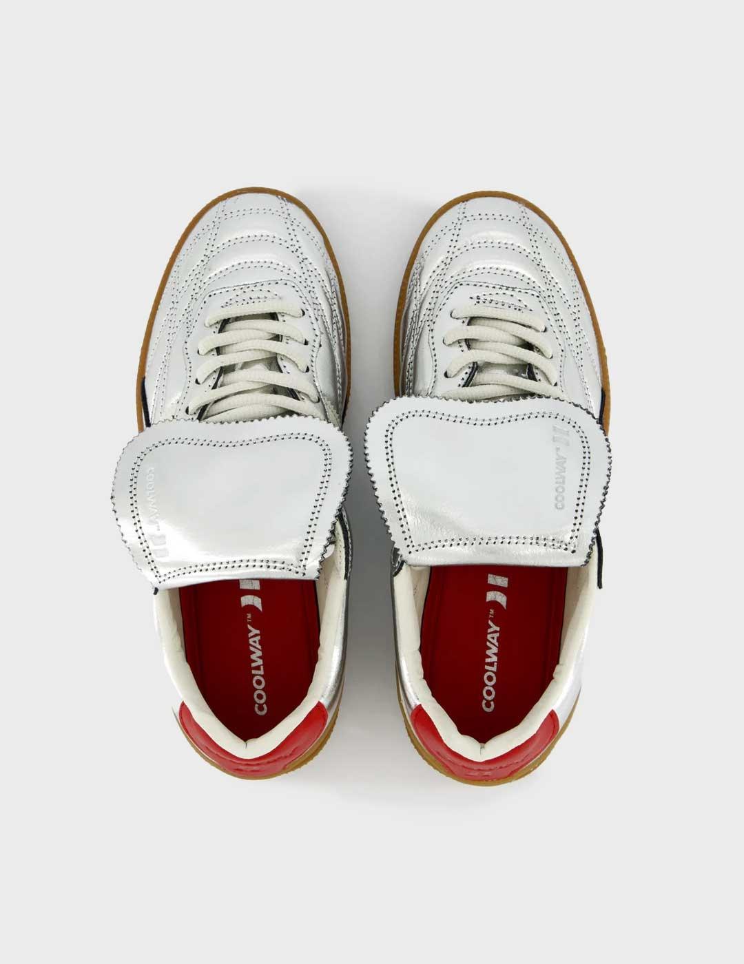 Coolway Becks X zapatilla plateada para mujer