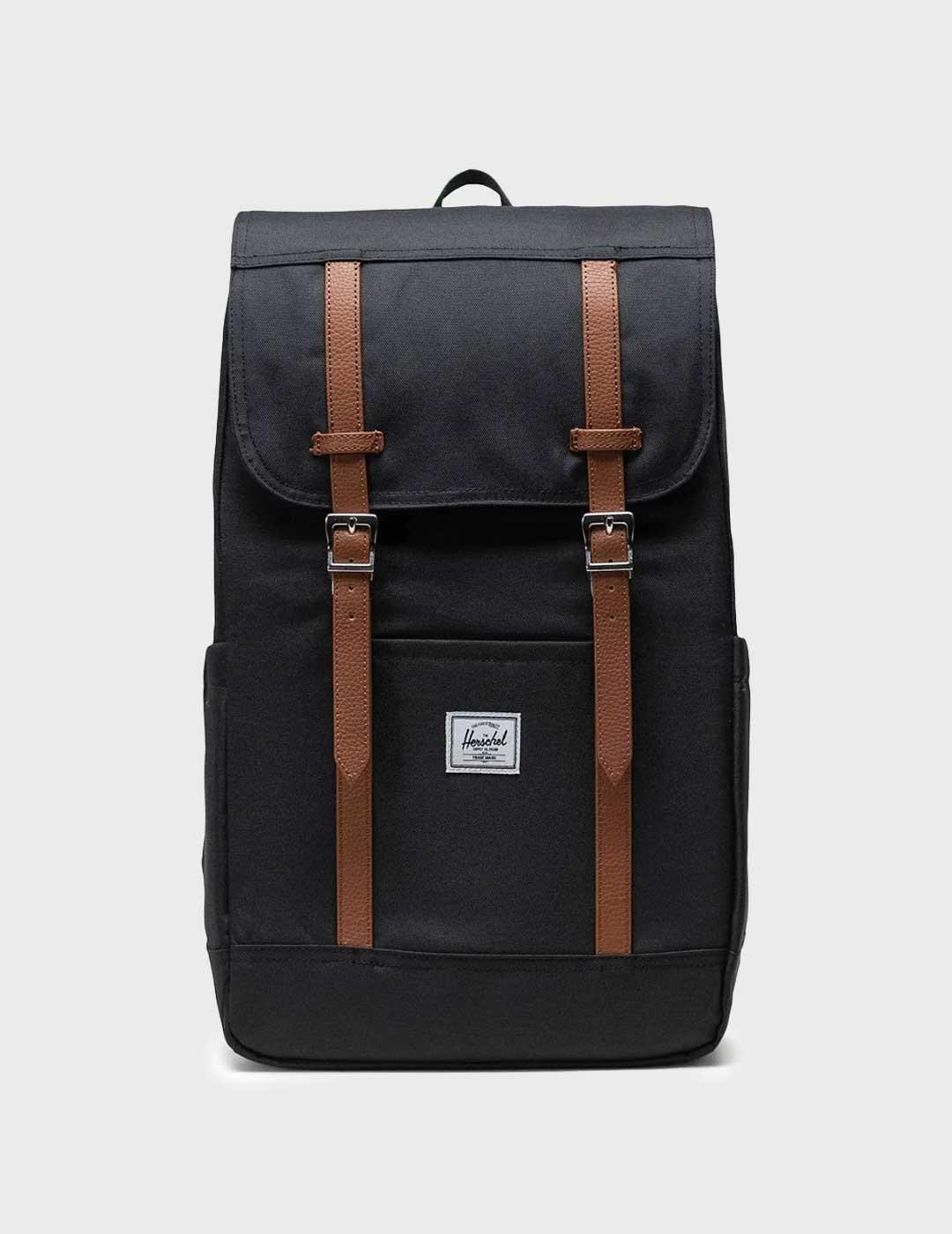 Herschel Retreat mochila negra para hombre y mujer