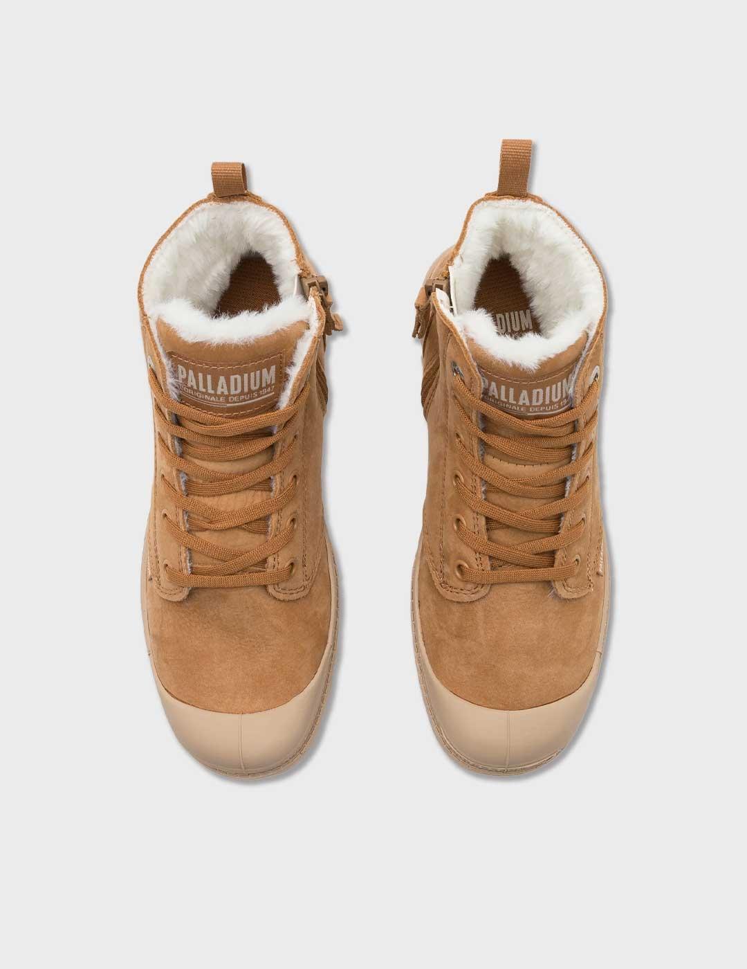 Palladium Pampa Hi Zip Wl bota camel para mujer