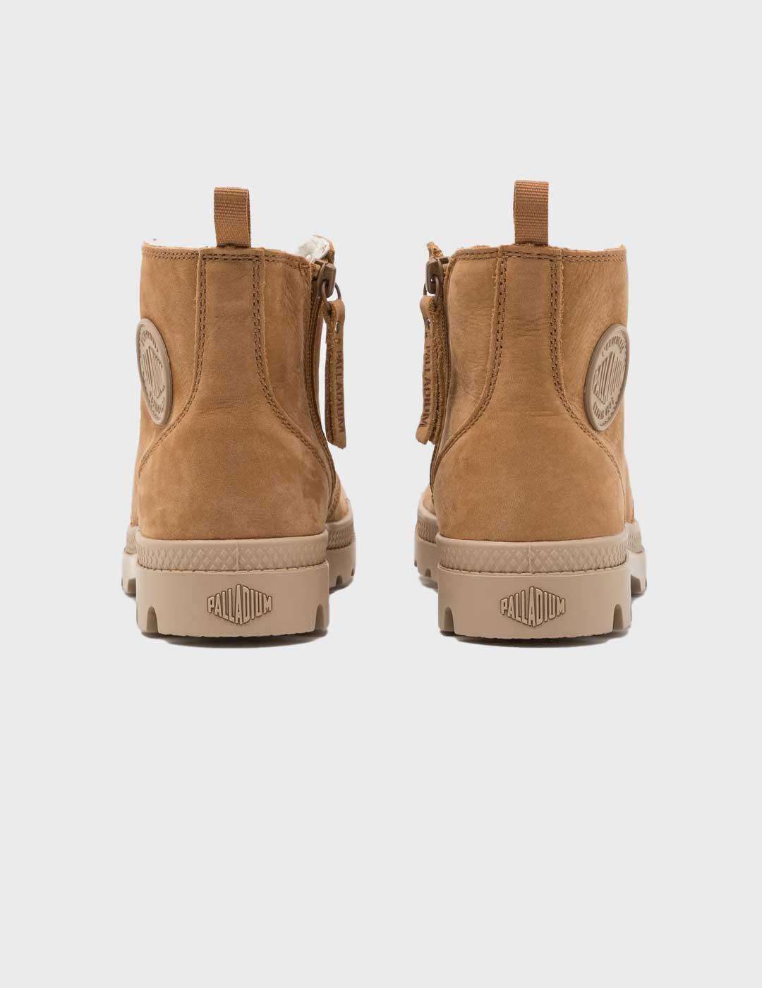 Palladium Pampa Hi Zip Wl bota camel para mujer