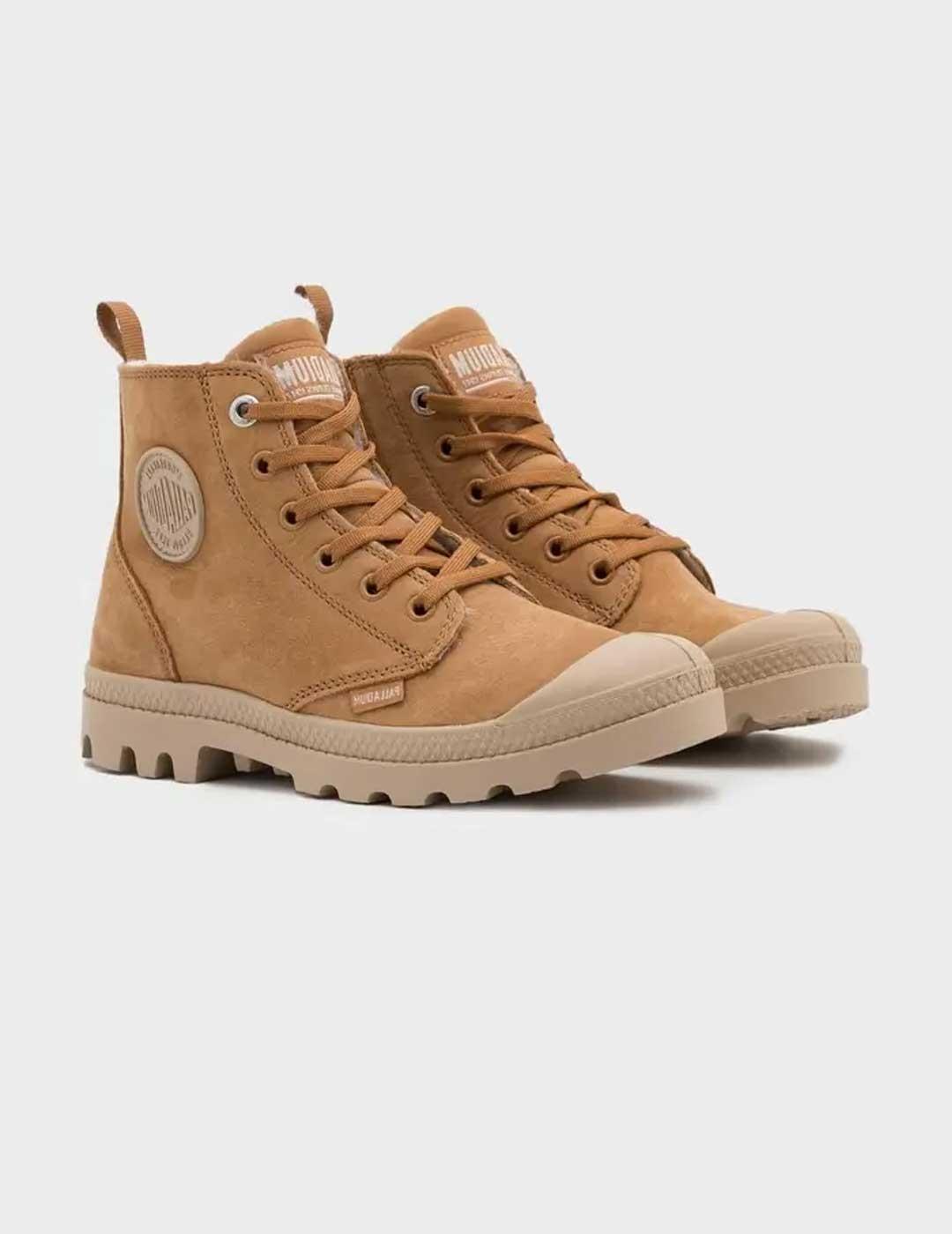 Palladium Pampa Hi Zip Wl bota camel para mujer