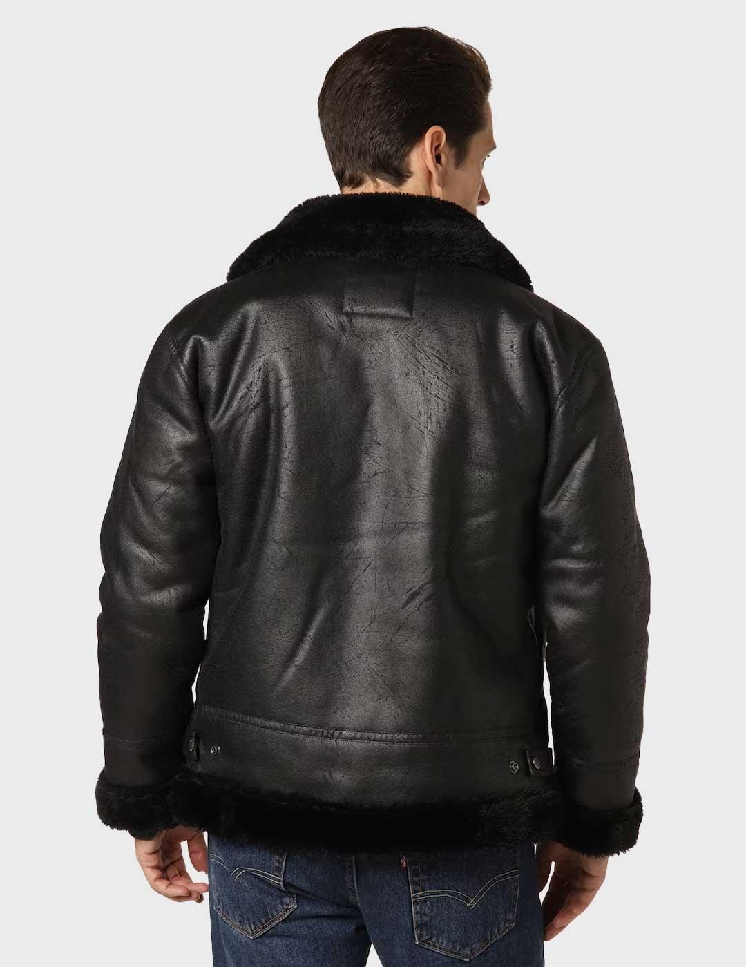 Alpha B3 FL chaqueta negra para hombre