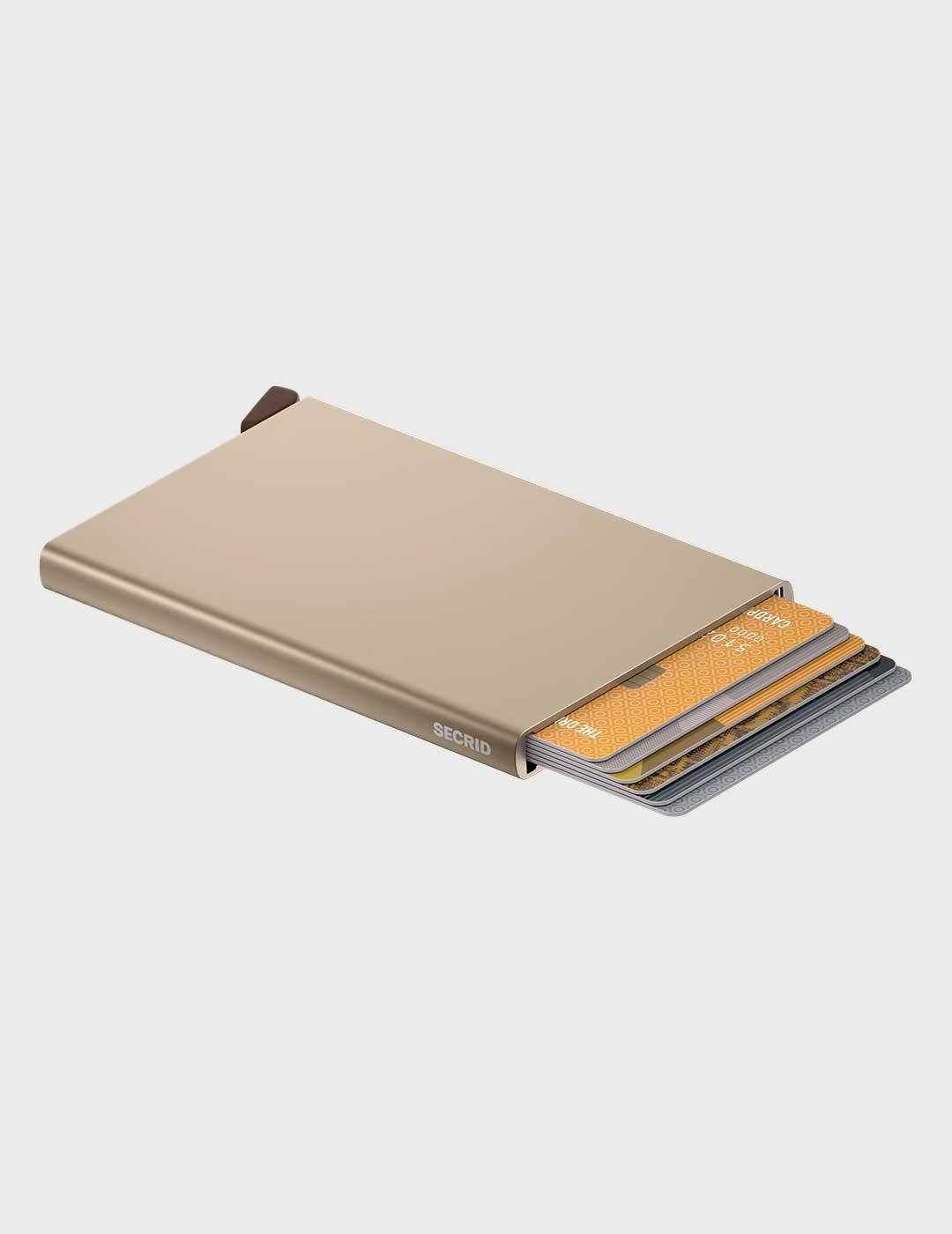 Secrid Cardprotector Cashmere tarjetero dorado