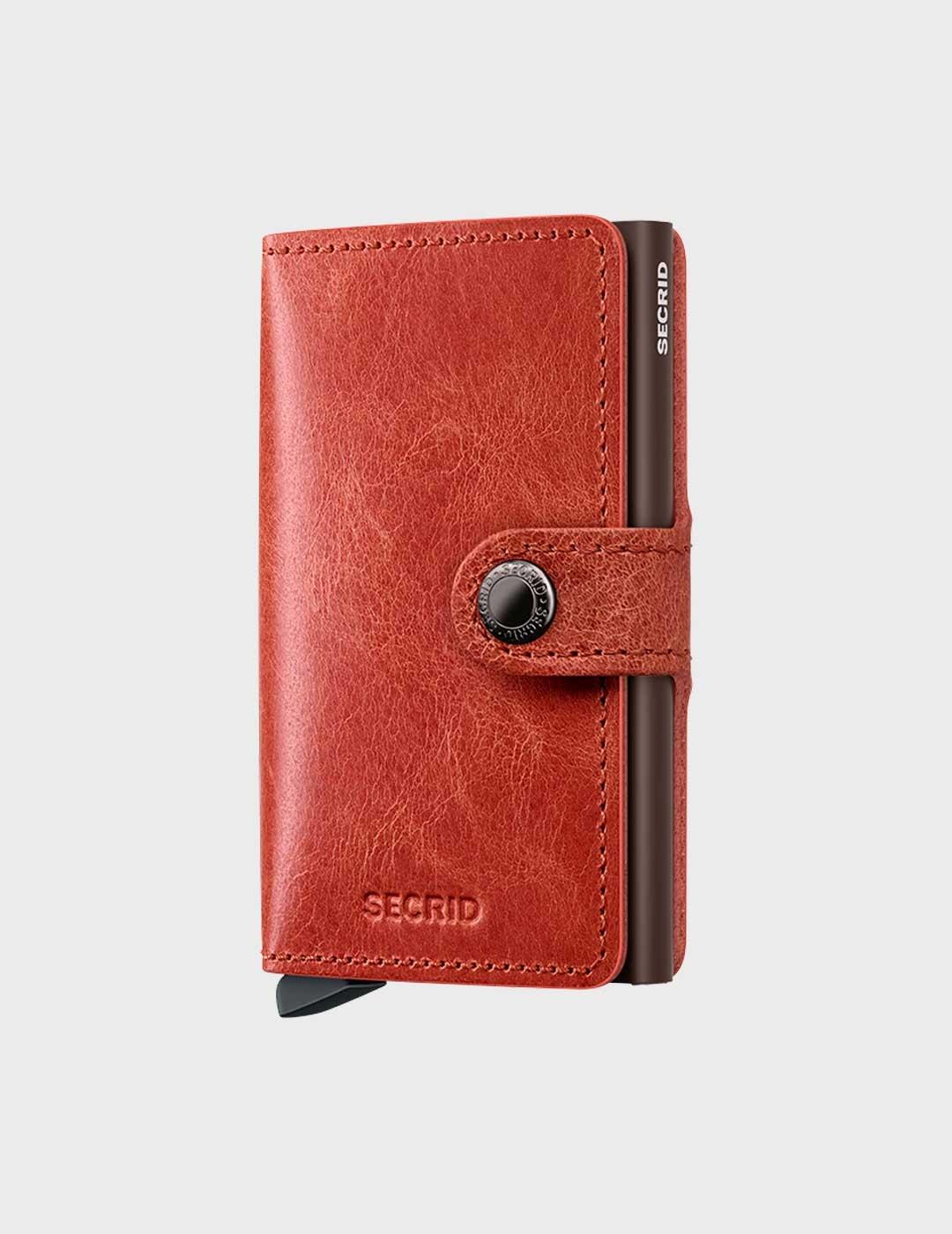 Secrid Miniwallet Vintage tarjetero billetero naranja