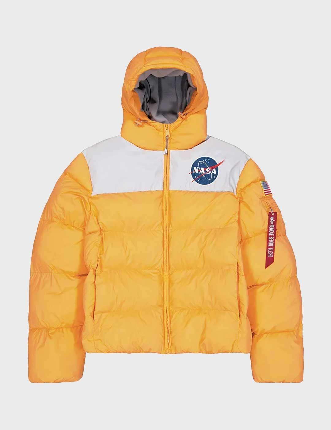 Alpha Hp Nasa plumas naranja para hombre