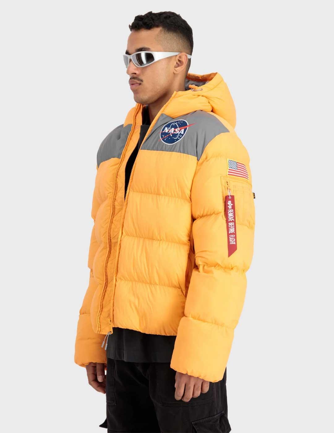 Alpha Hp Nasa plumas naranja para hombre