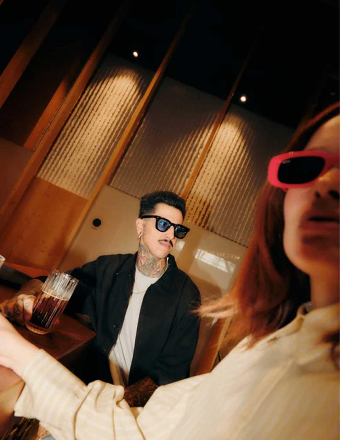 Warmouth Ron Ray gafas negras para hombre y mujer