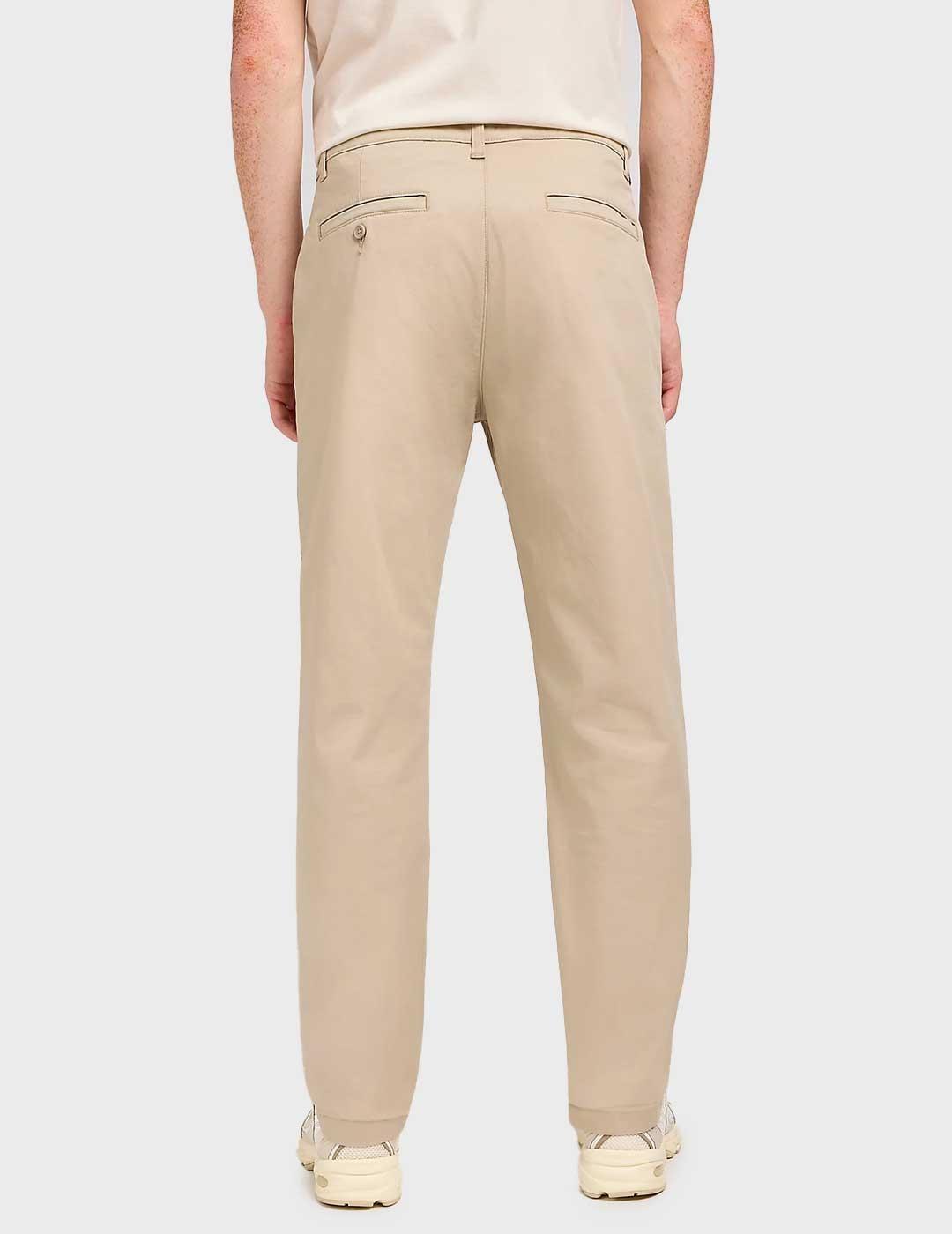Lee Regular pantalón chino beige para hombre