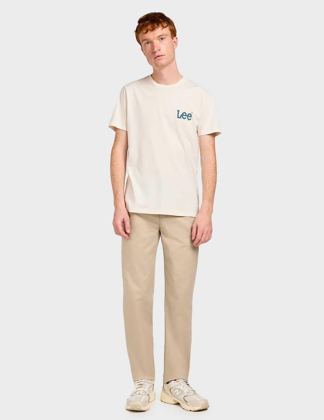 Lee Regular pantalón chino beige para hombre