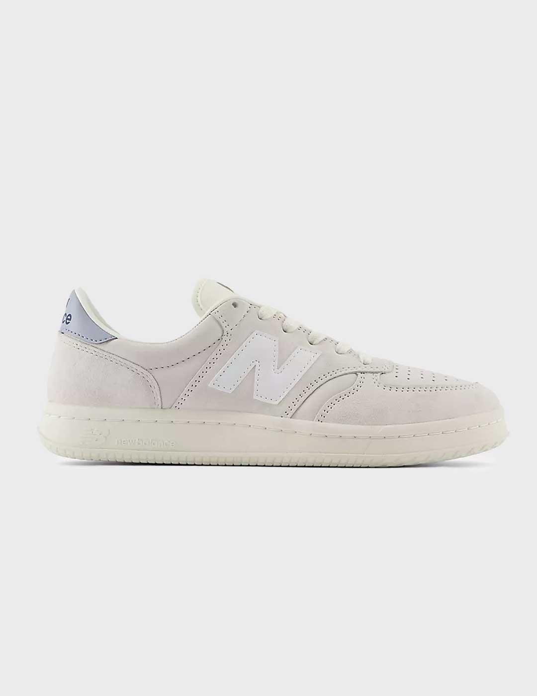 New Balance T 500 zapatilla blanca para hombre y mujer