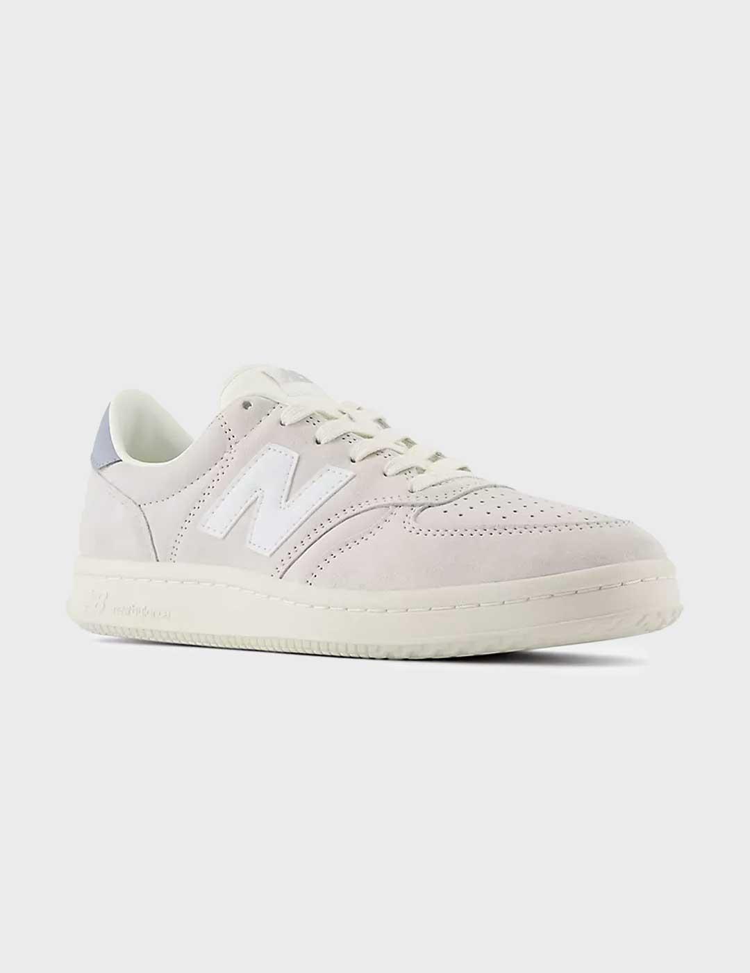New Balance T 500 zapatilla blanca para hombre y mujer