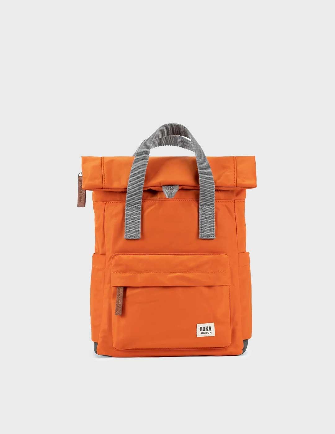 Roka Canfield mochila naranja pequeña para hombre y mujer