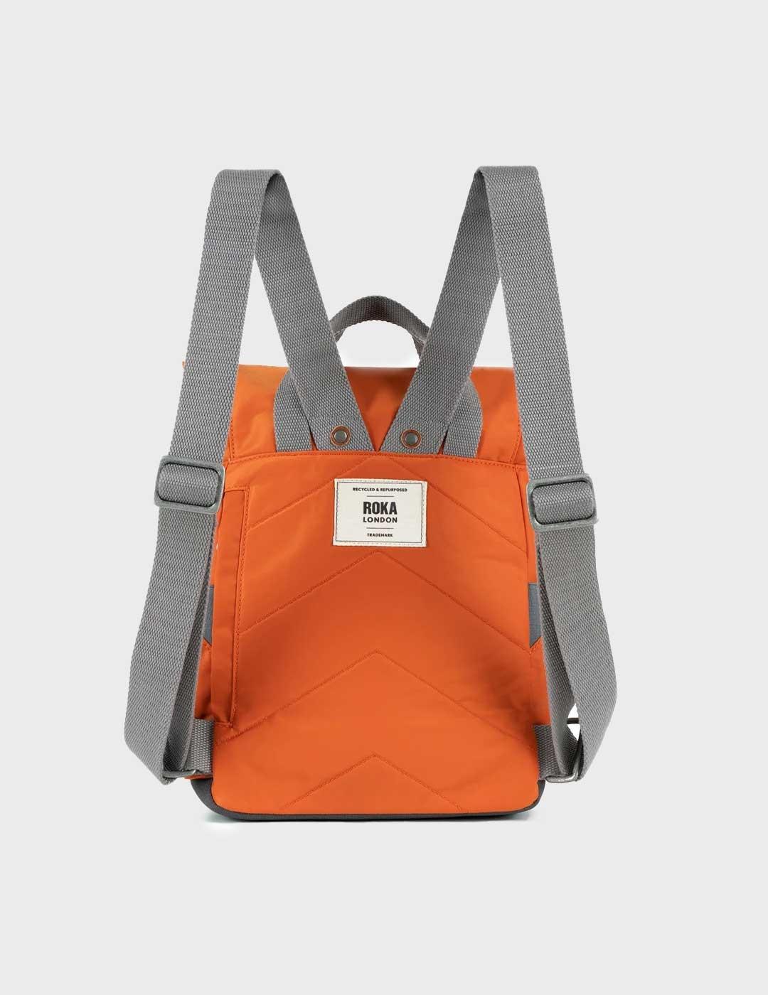 Roka Canfield mochila naranja pequeña para hombre y mujer
