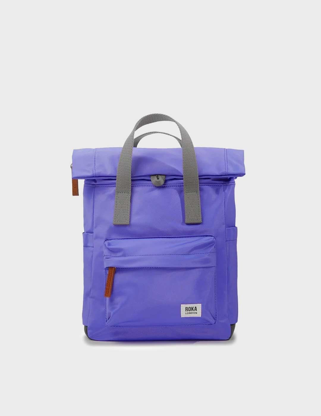 Roka Canfield mochila morada pequeña para hombre y mujer