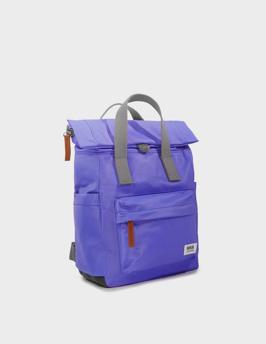 Roka Canfield mochila morada pequeña para hombre y mujer