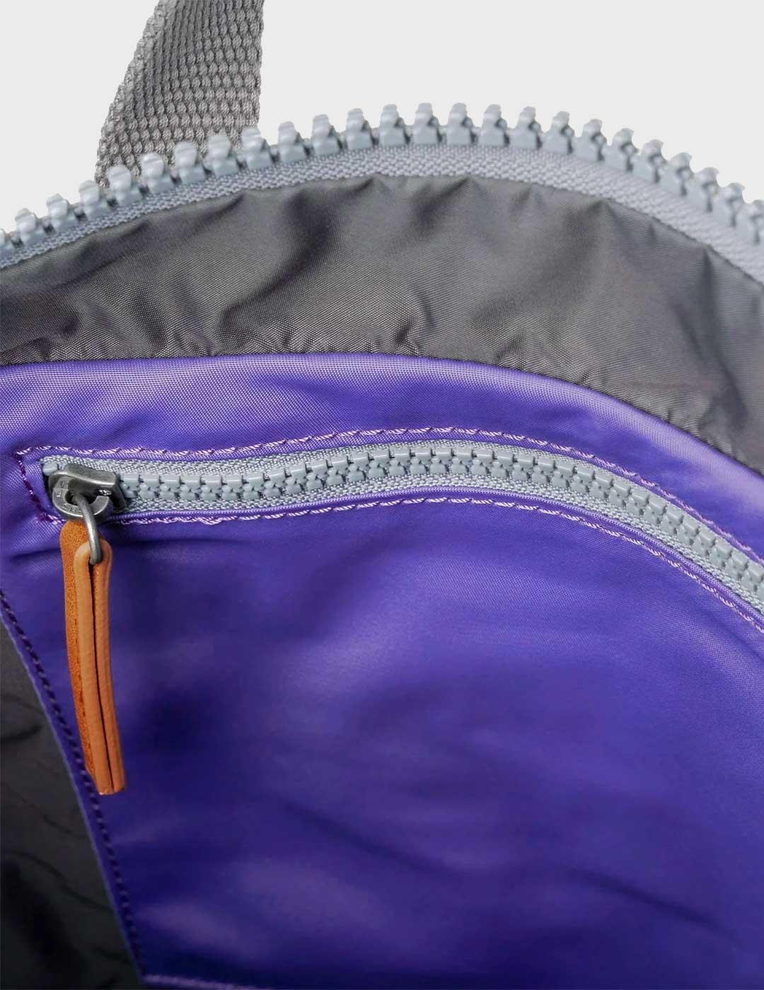 Roka Canfield mochila morada pequeña para hombre y mujer