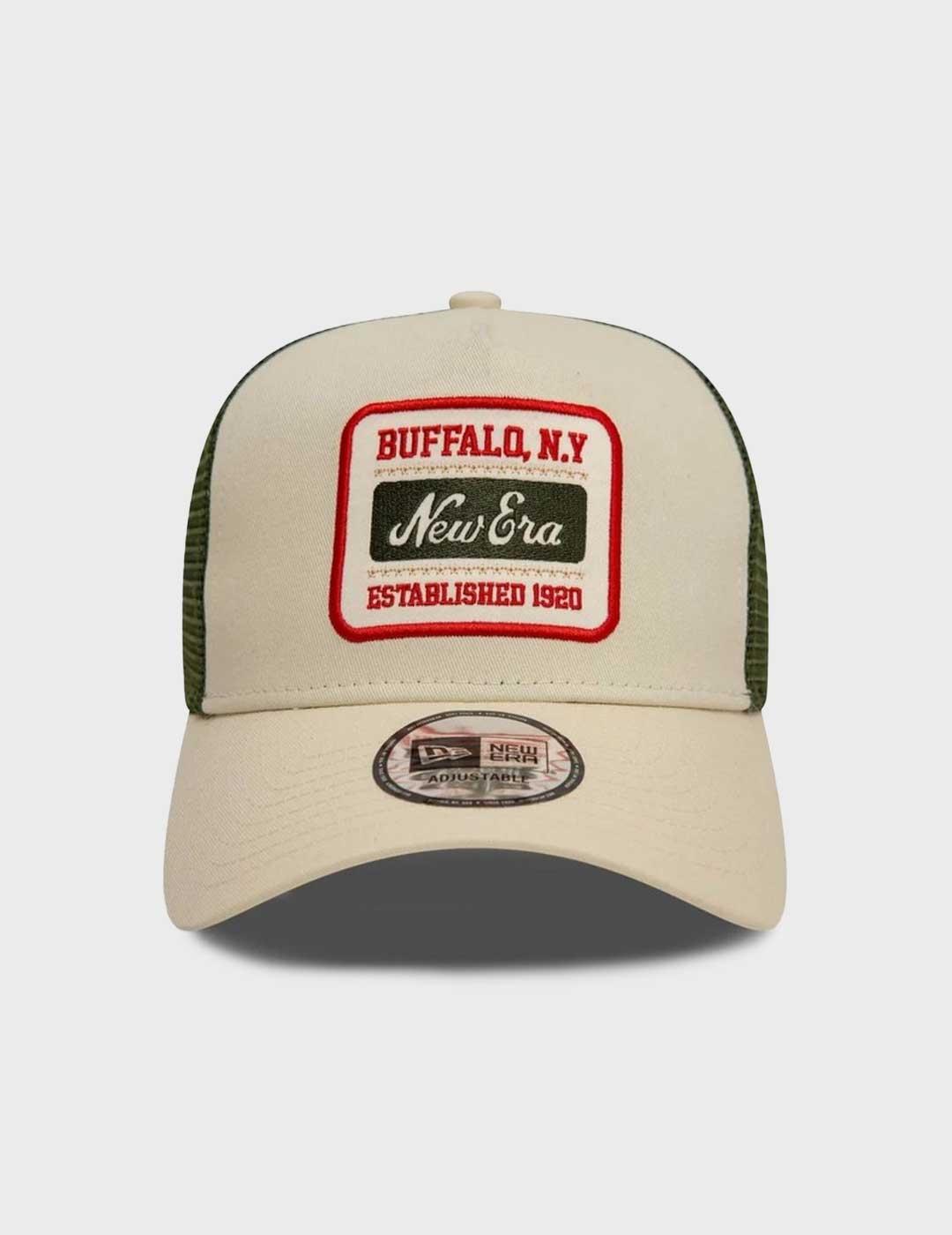 New era Patch Trucker gorra beige para hombre y mujer