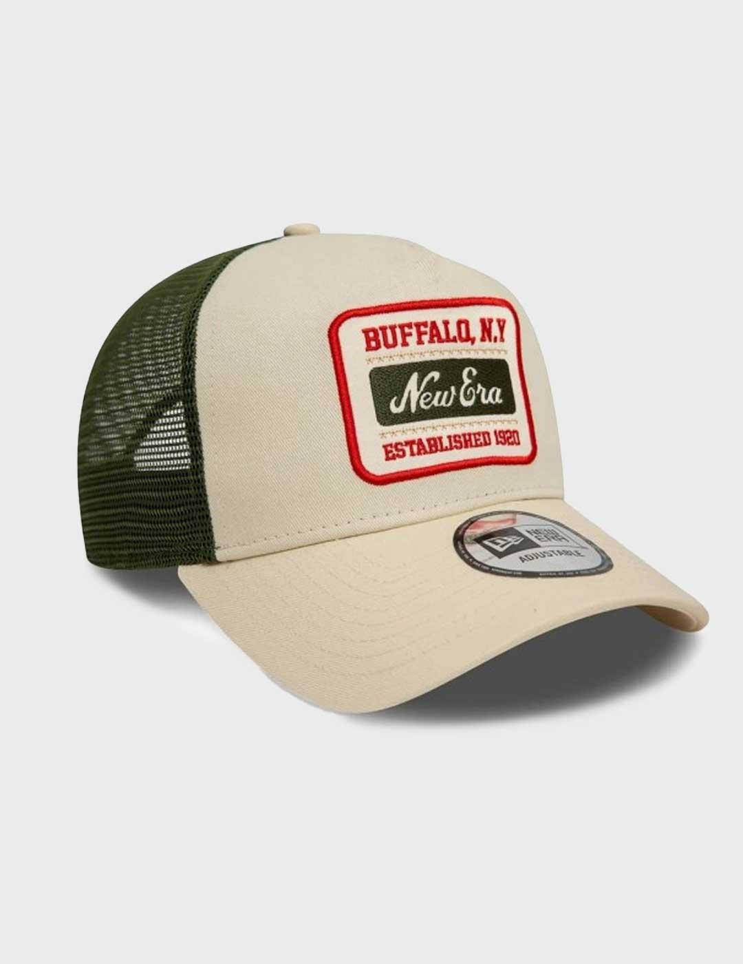 New era Patch Trucker gorra beige para hombre y mujer