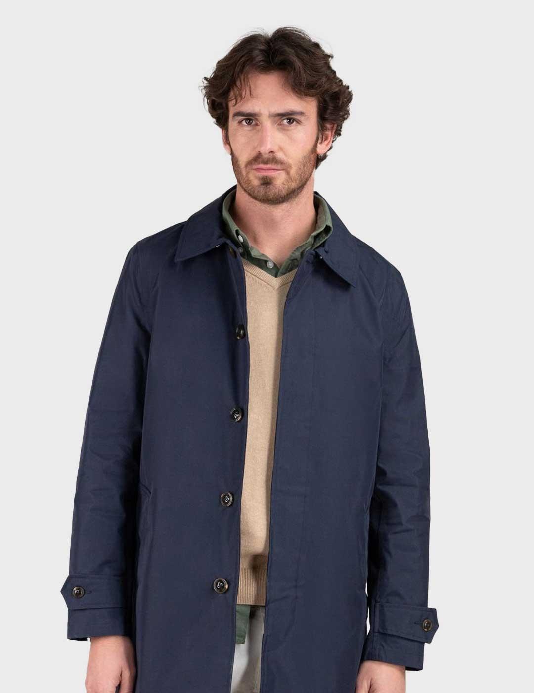 El Ganso gabardina azul marino para hombre